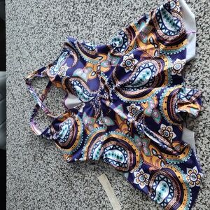 Swimming suit women size 2xl colors purple, orange pink one piece never worn